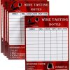 Wine Tasting Scorecard Morbanner 5x7 Inch 30 Pack Paper Scorecards-0