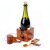 Wine Bottle Puzzle Ajuny 3D Wooden Brain Teaser Lock Game Rustic 4x4-5