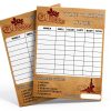 Wine Tasting Scorecard 30 Pack by Hodmopli 5×7 Inch Red Vintage Card-0