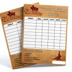 Wine Tasting Scorecard 30 Pack by Hodmopli 5×7 Inch Red Vintage Card-0