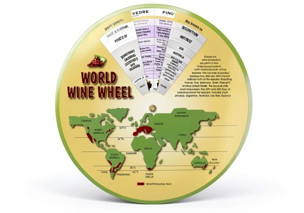 Wine Wheel The World of Wine & Food Matching Guide by Franmara 6136-BU-1