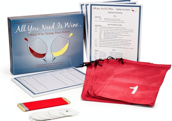 All You Need Is Wine Wine Tasting Game Kit 10 Tips 50 Notes-0