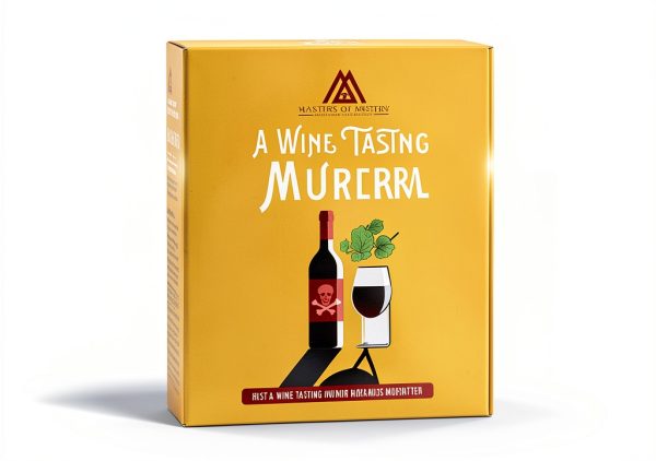 Masters of Mystery Wine & Cheese Tasting Murder Mystery Dinner Party Game – Christmas & Holiday Whodunnit Party Game for Adults – 4–20 Players-2