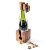 Wine Bottle Puzzle Ajuny 3D Wooden Brain Teaser Lock Game Rustic 4x4-6