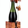 Wine Bottle Puzzle Ajuny 3D Wooden Brain Teaser Lock Game Rustic 4x4-7