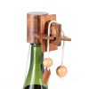 Wine Bottle Puzzle Ajuny 3D Wooden Brain Teaser Lock Game Rustic 4x4-2