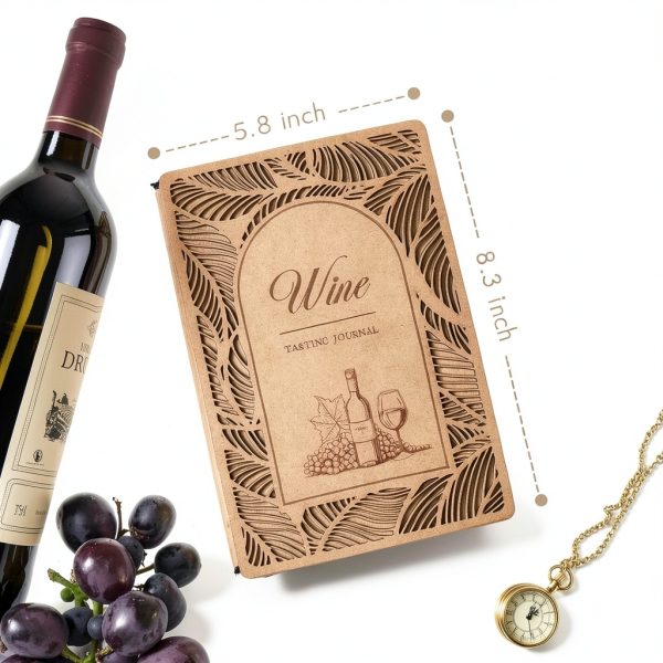 Wine Tasting Journal molekaus A5 Notebook with Aroma Wheel-1