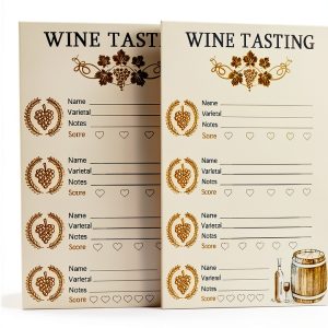 Wine Tasting Card Remarkabel 4x6 Brown Scorecard for Parties-0