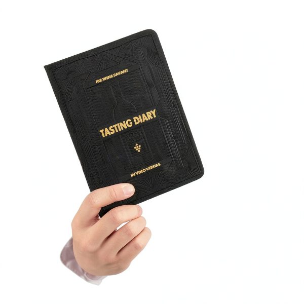 Wine Tasting Journal Guided Tasting Notes Book & Checklist (5" x 7" B6 Black Notebook) - 5 Step Guide & Tasting Log Methods - Aroma, Appearance, Finish, Structure, Remarks & Wines Ratings & Color Card-2