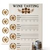 Wine Tasting Card Remarkabel 4x6 Brown Scorecard for Parties-1