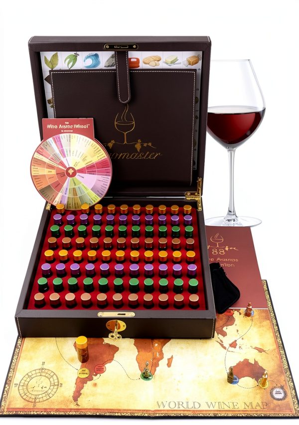 Professional Sommelier Wine Aroma Kit by Aromaster 88 Aroma Set-0