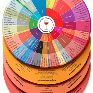 Wine Folly Wine Aroma Wheel Charts – 4-Pack for Red, White, Rosé & Sparkling | Wine Tasting Guide with Aromatic Compound Info | Durable, Glossy Educational Chart Set-0