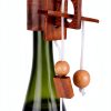 Wine Bottle Puzzle Ajuny 3D Wooden Brain Teaser Lock Game Rustic 4x4-8