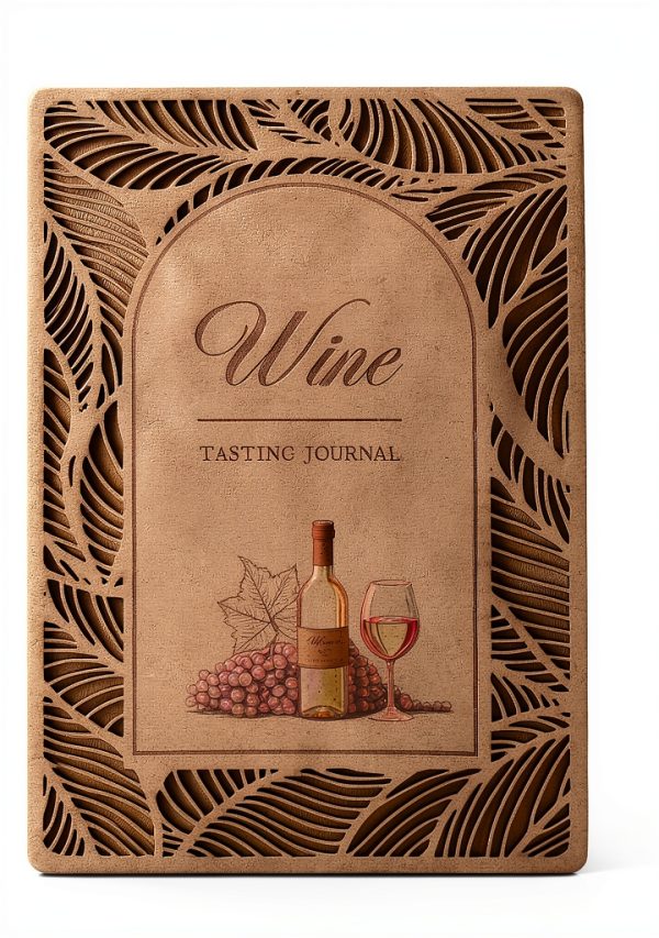 Wine Tasting Journal molekaus A5 Notebook with Aroma Wheel-0