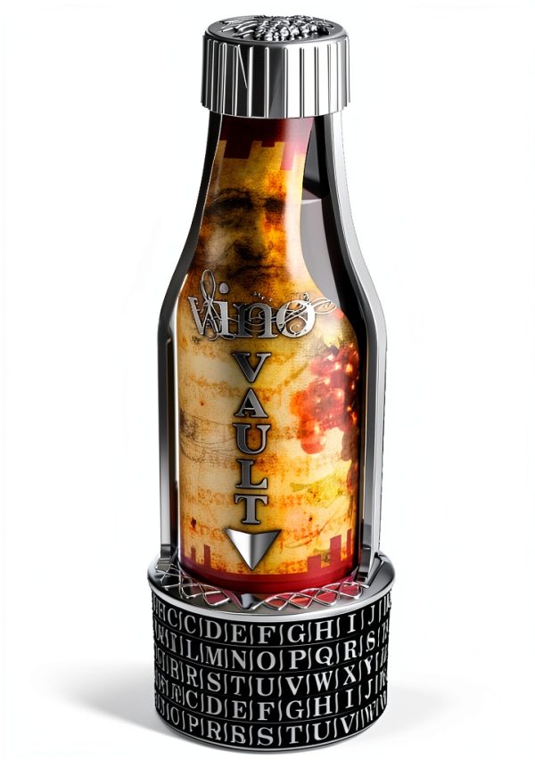 Vino Vault Brain Teaser Puzzle – Wine Cryptex Escape Room Game-1