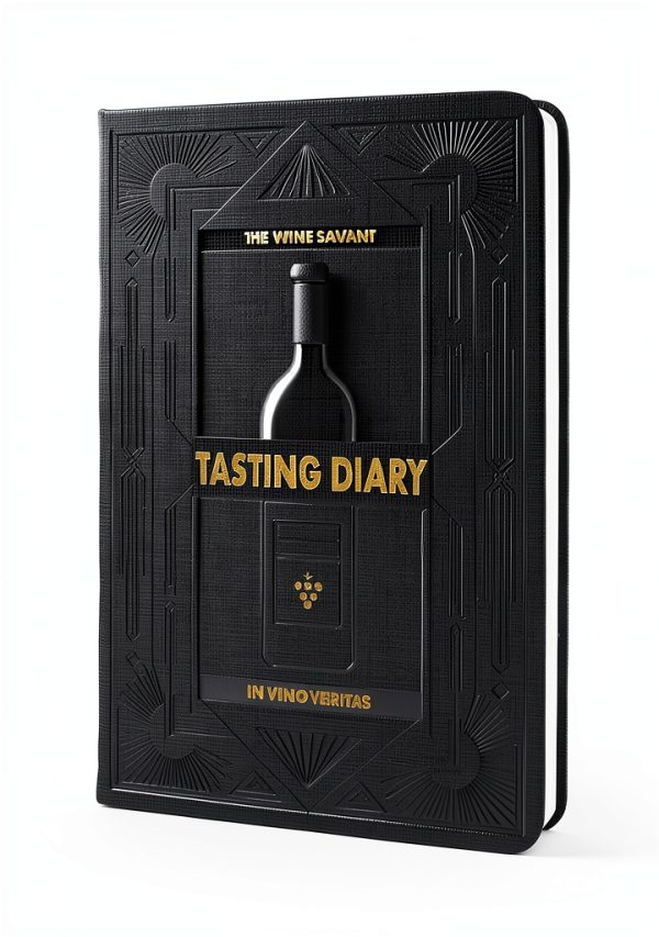 Wine Tasting Journal Guided Tasting Notes Book & Checklist (5" x 7" B6 Black Notebook) - 5 Step Guide & Tasting Log Methods - Aroma, Appearance, Finish, Structure, Remarks & Wines Ratings & Color Card-6